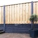 Betonpaal antraciet motief 10x10x280 cm eindpaal Schie gecoat